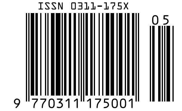 ISSN barcode 9770311175001 with the two-digit add-on 05 for issue number 5 to the right of the main bars.